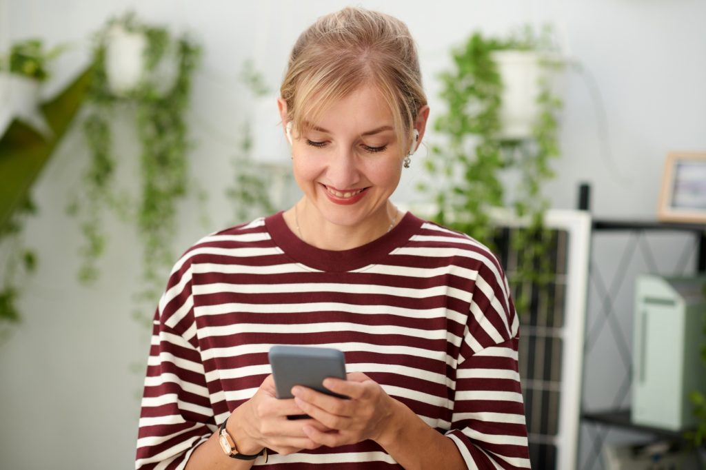 Happy Customer Leaving Review